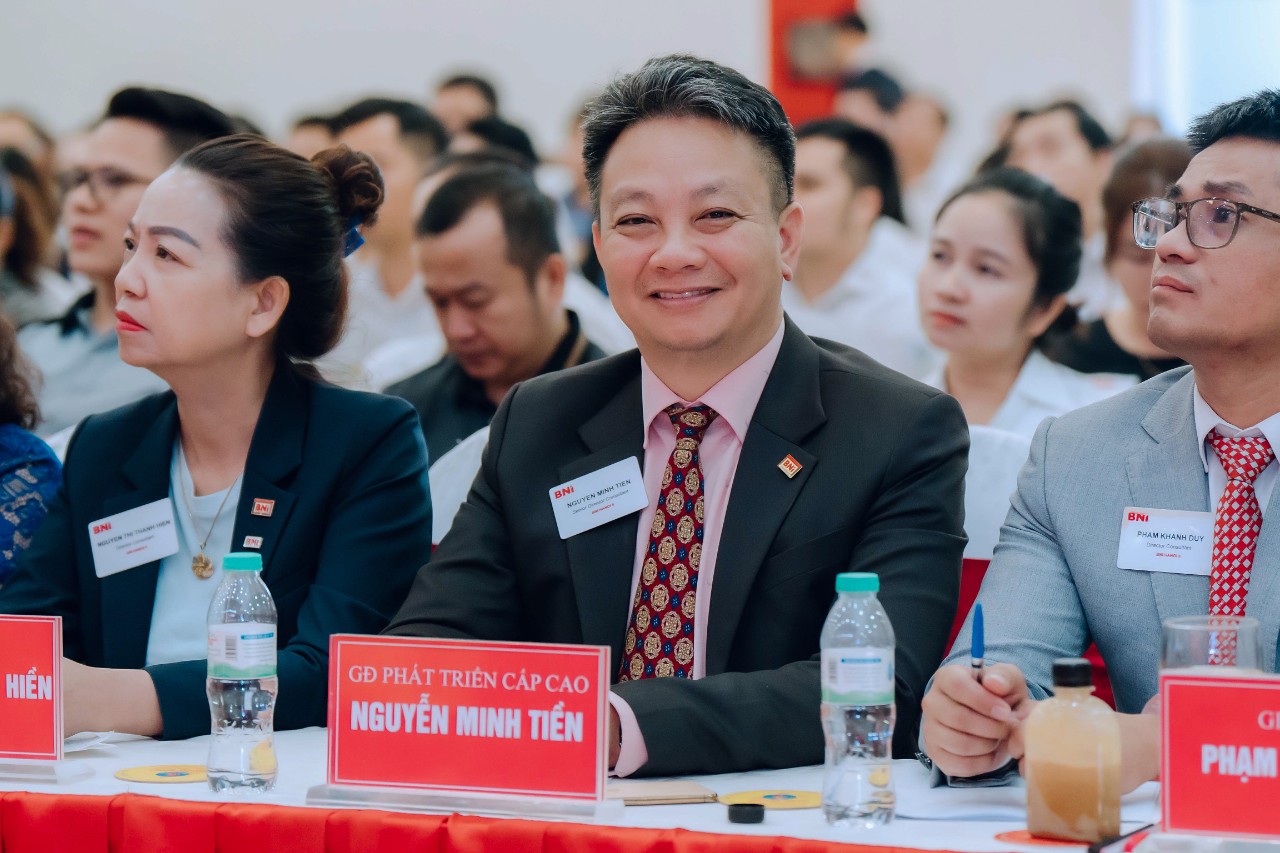Nguyễn Minh Tiền tại hội thảo Giám đốc Phát triển Cấp cao BNI